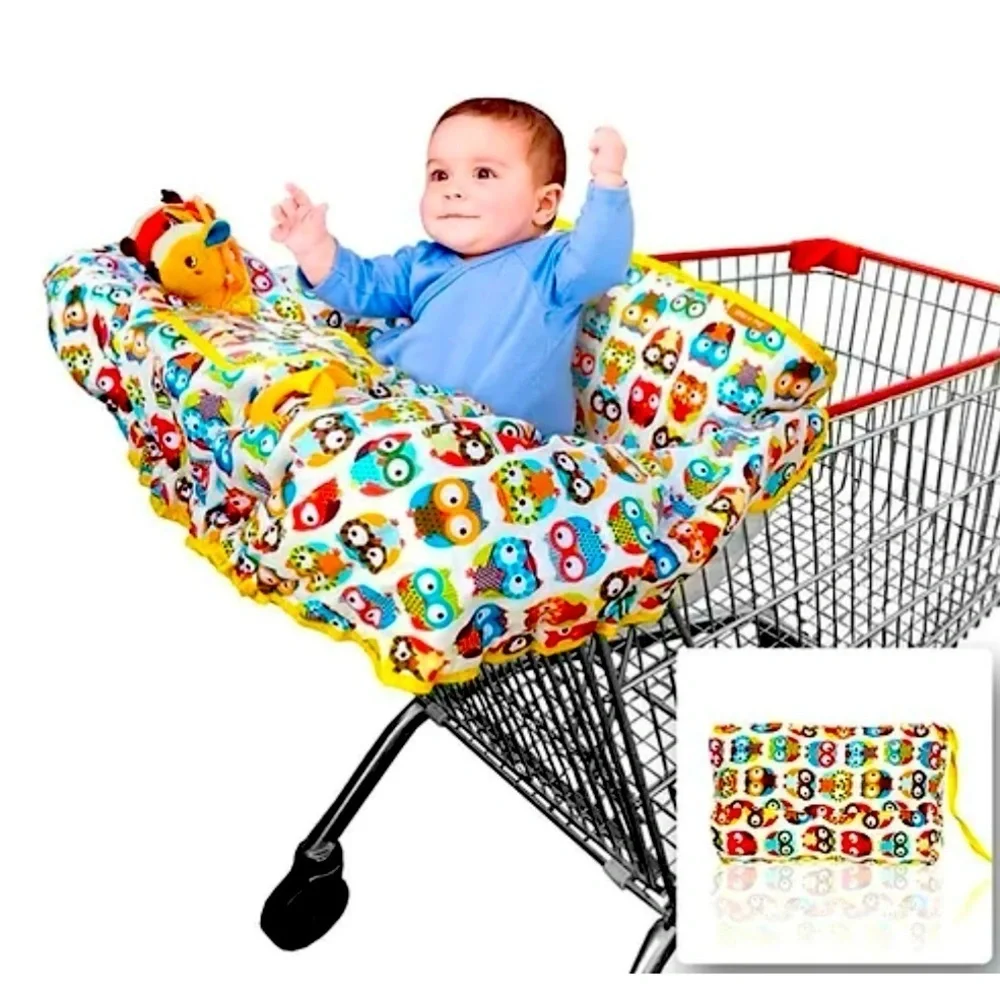 Colorful Owl Shopping Cart Cover
